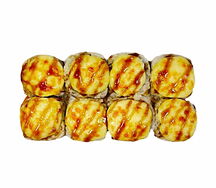 Запеченный с крабом и омлетом