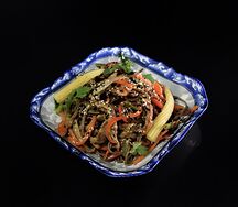 Гречневая лапша со свининой