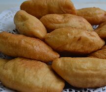 Жареный пирог с капустой