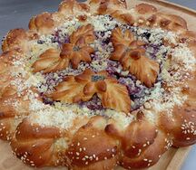 Пирог с яблоком и повидлом