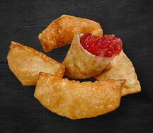 Мини-чебуреки с клубничным джемом