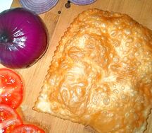 Чебурек с курицей и сыром