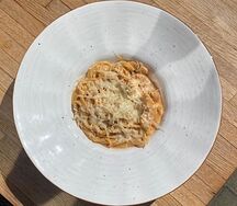 Паста с индейкой и креветками