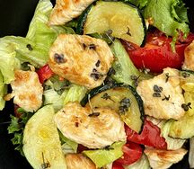 Теплый с индейкой и овощами 