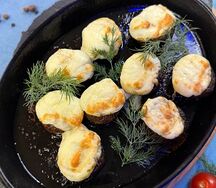 Шляпки шампиньонов 