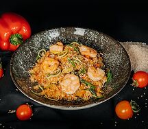 Тяхан с креветками
