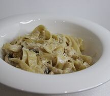 Паста Курица-грибы