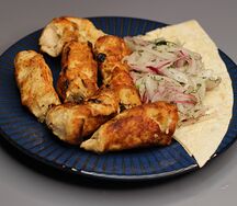Шашлык из куриного филе