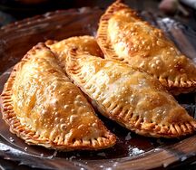 Чебурек с сыром и помидорами