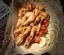 Креветки жареные
