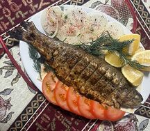 Форель на мангале