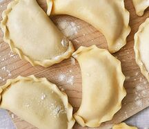 Вареники ручной лепки с кроликом