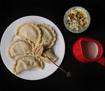 Вареники ручной лепки с индейкой