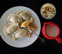 Вареники ручной лепки с картошкой