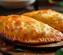 Чебурек с сыром и томатами
