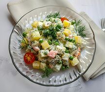 Салат столичный с курицей