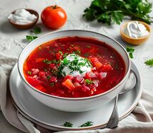 Борщ с говядиной
