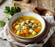 Рассольник с курицей
