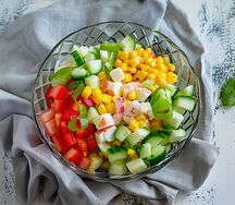 Салат Крабовый с огурцом