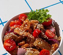 Хрустящий баклажан и курица