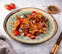 Жареные баклажаны с мясом