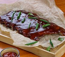 Свиные ребра в соусе BBQ