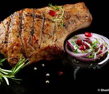 Королевский шашлык с шампиньонами