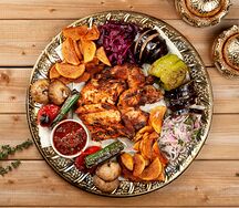 Цыпленок табака с овощами
