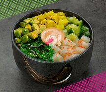 Поке с гребешком и рисом