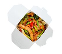 Лапша со свининой в соусе терияки