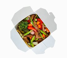 Лапша с говядиной и овощами