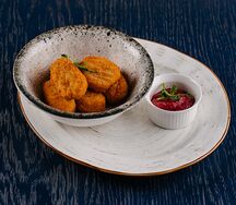 Медальоны из сыра в панировке