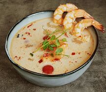 Суп сливочный с лососем