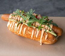 Хот-дог с куриной колбаской