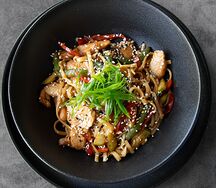 Удон с курицей