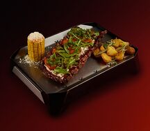 Рёбра свиные Баста Size с пепперони и моцареллой