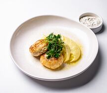 Рыбные с картофельным пюре