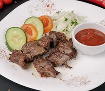 Шашлык из кусковой говядины