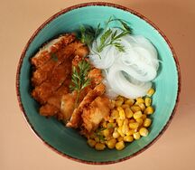 Рамен с курицей и фунчозой