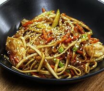 Wok Соба с Ягненком Японская