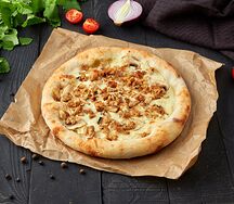 Пицца с курицей и грибами