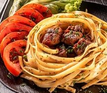 Русская лапша с острым цыпленком