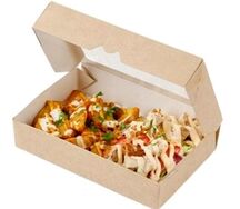 Мясо с овощами в коробочке На углях