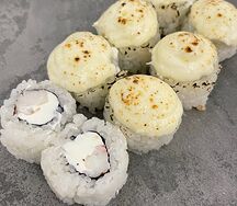 Запеченный ролл с креветкой