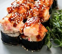 Запеченный с морским гребешком