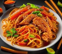 Wok Традиционный удон и цыпленок