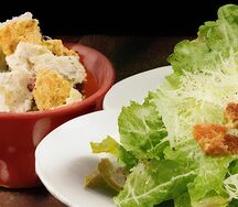 Комбо Салат Цезарь без мяса и фалафель фри
