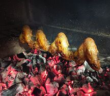 Шашлык из куриных крыльев