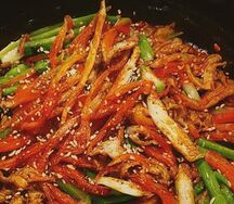 Wok Хурасаме с тигровой креветкой по-американски