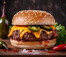 Бургер Тропический, Соса-Cola и вывернутые крылышки